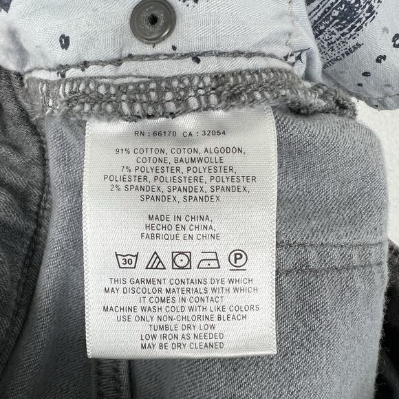 Anthropologie Sz 29 Pilcro Letterpress High Rise Skinny Jeans Stretch Light Gray - Picture 11 of 12